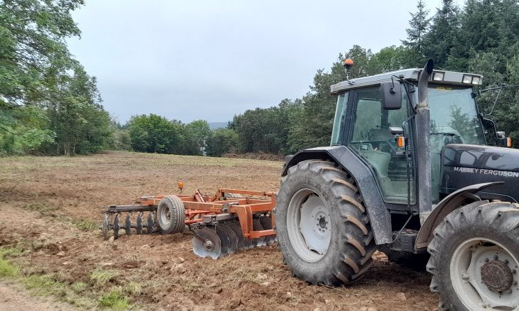 Reprise des chantiers forestier le nettoyage de la première parcelle de la saison à Chissey-en-Morvan